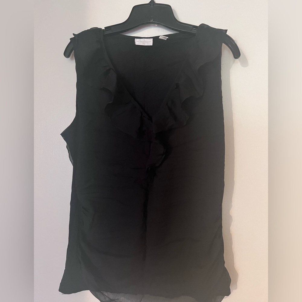 NY&Co Front Ruffle Blouse